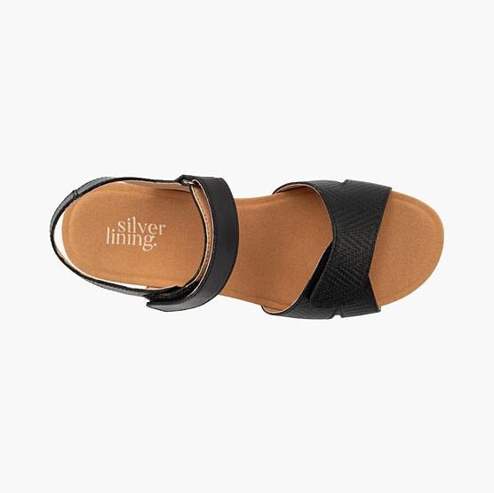 Lucy Embossed Black