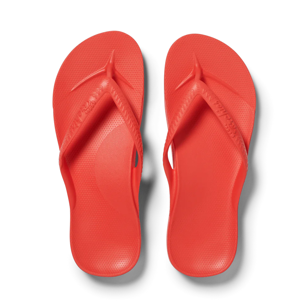 Arch Support Thongs - Coral