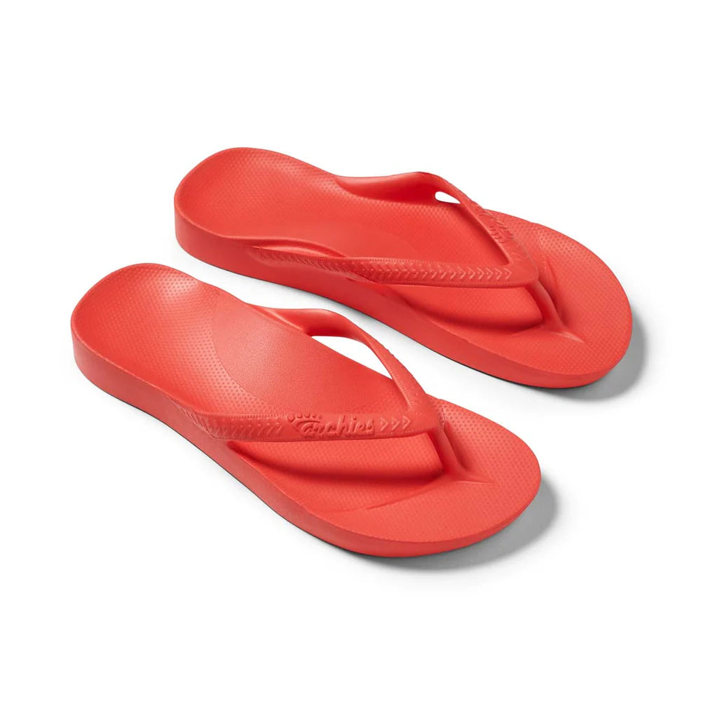 Arch Support Thongs - Coral