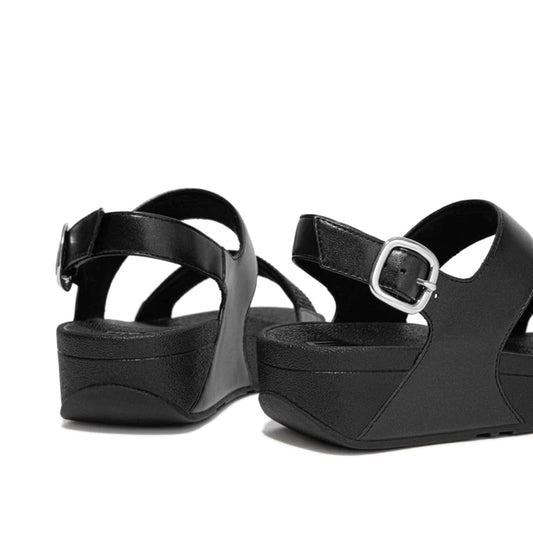 Lulu Crystal Embellished Black Strap Sandal