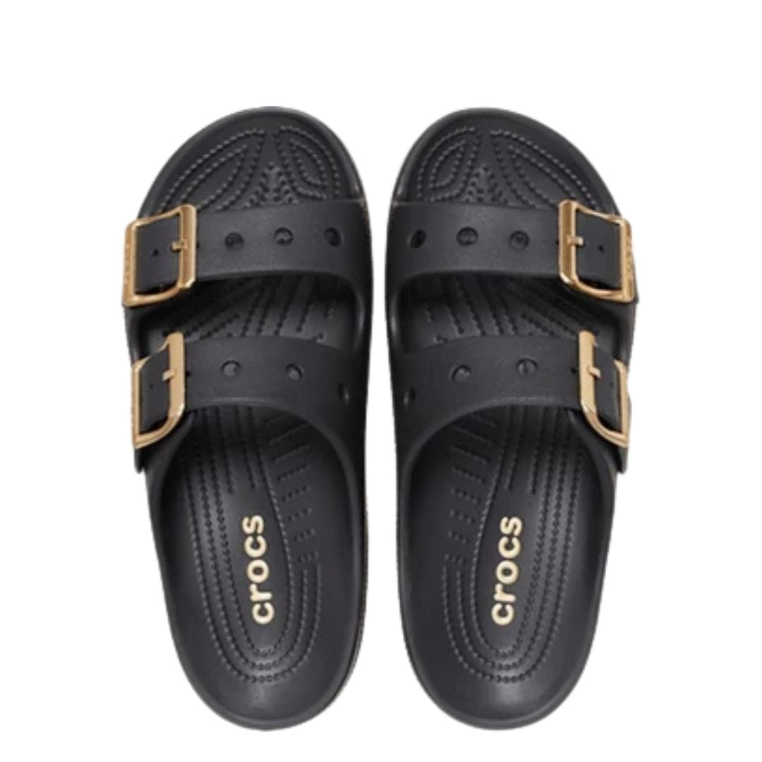 Saturday Metallic Buckle Sandal Black