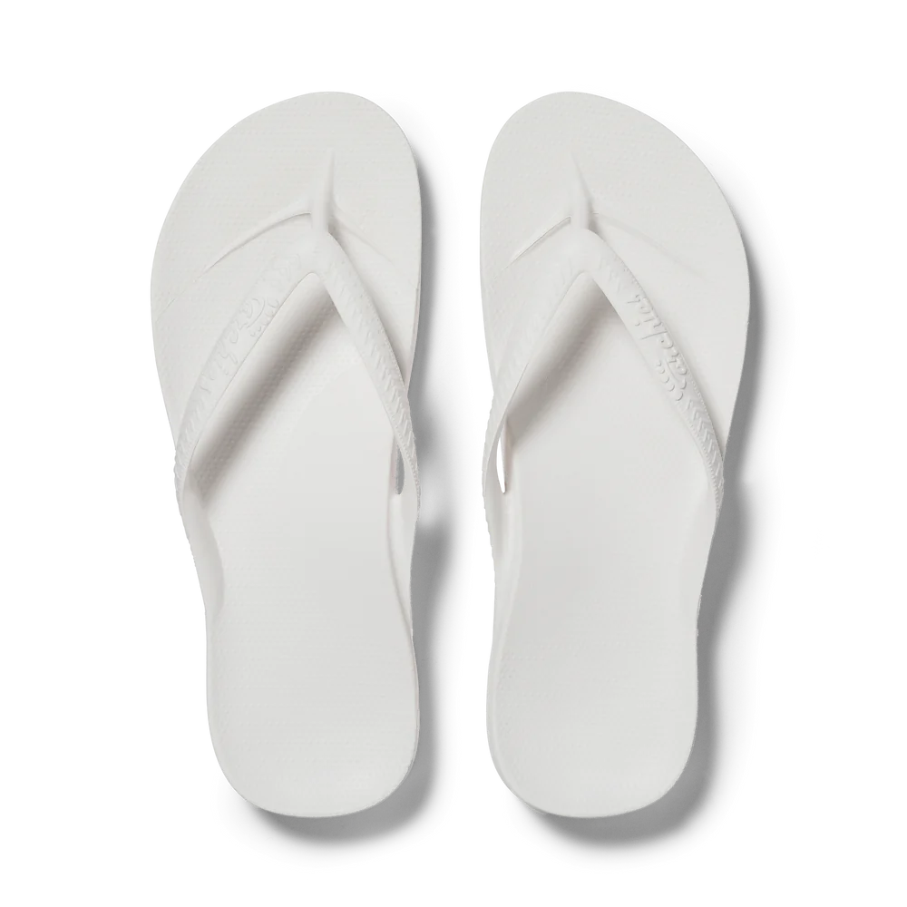 Arch Support Thongs - White