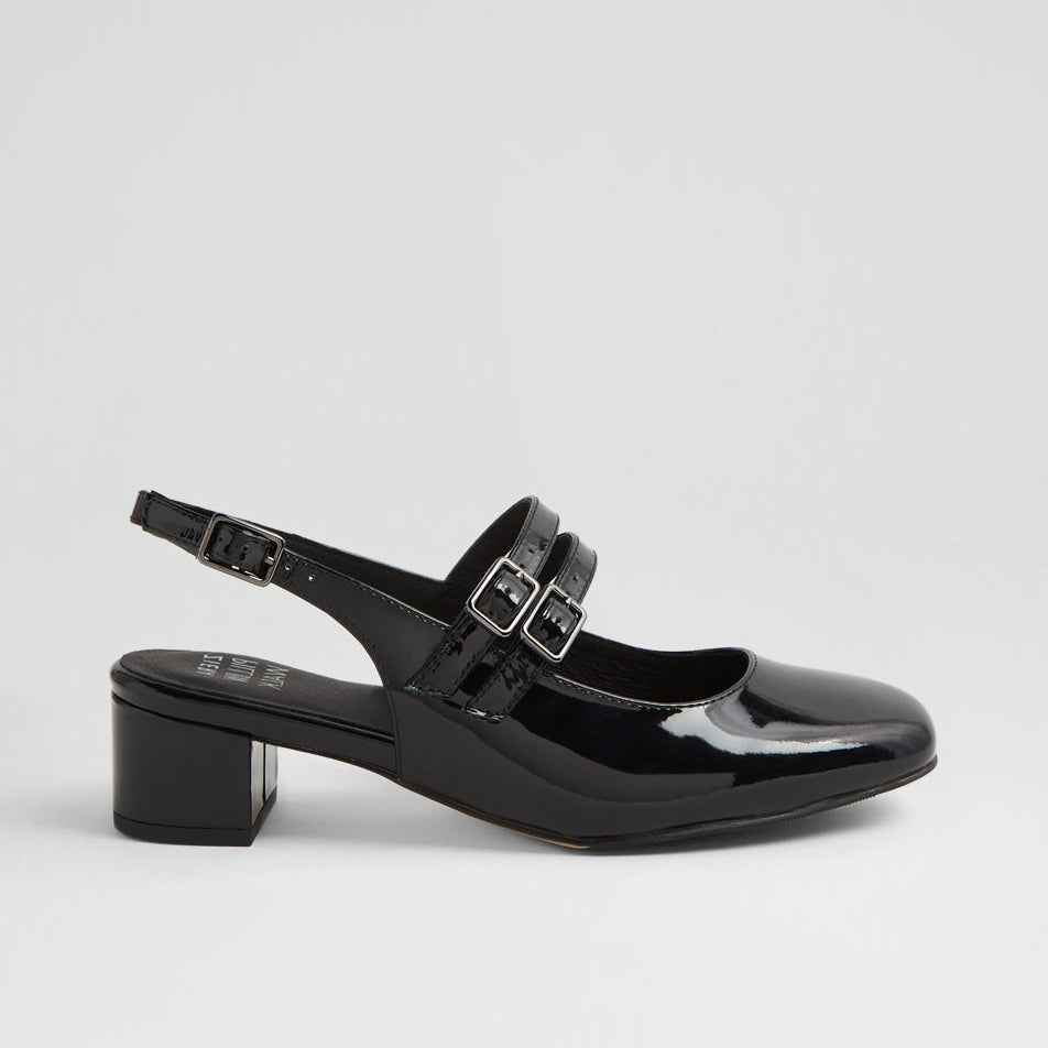 Tiara W Black Patent Leather
