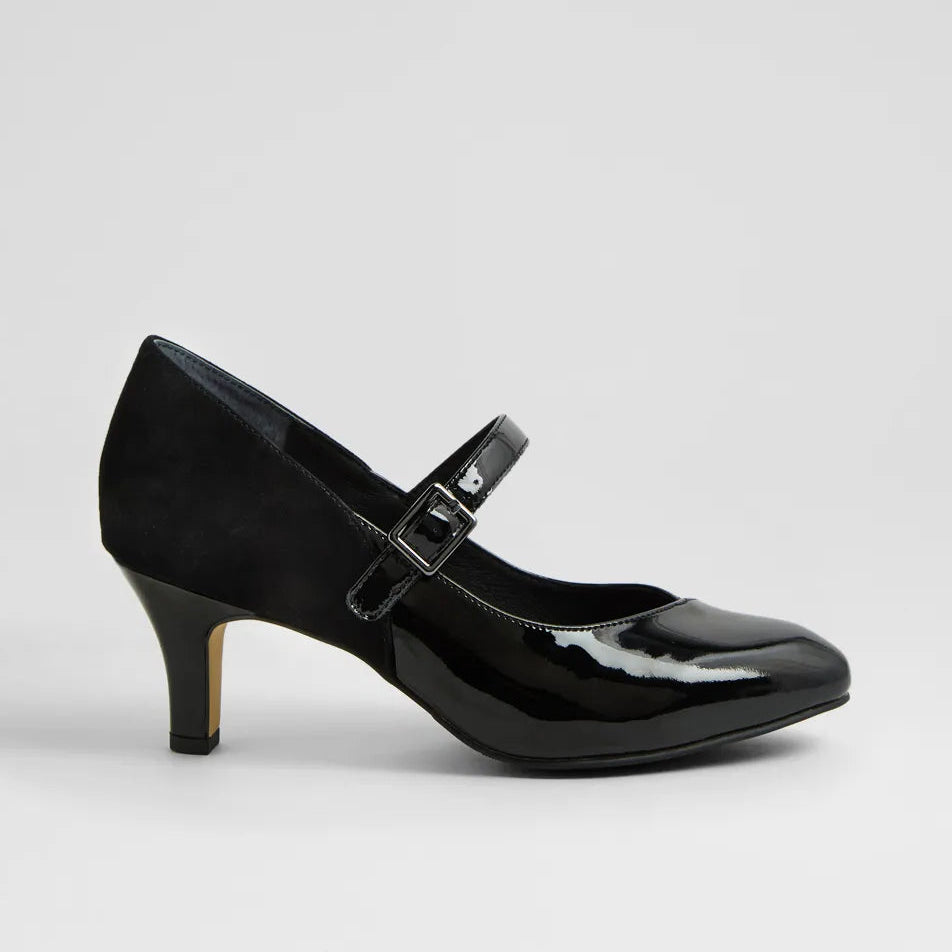 Trell Xw Black Patent Suede