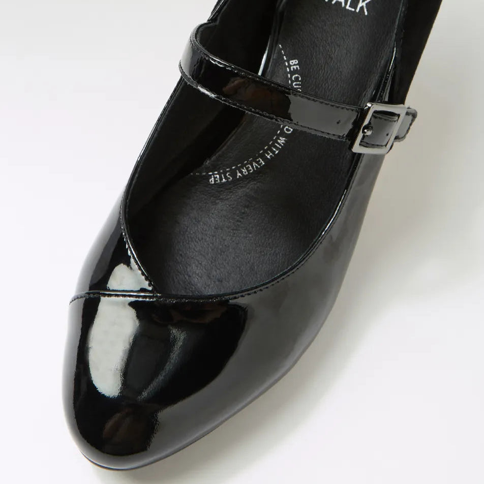 Trell Xw Black Patent Suede