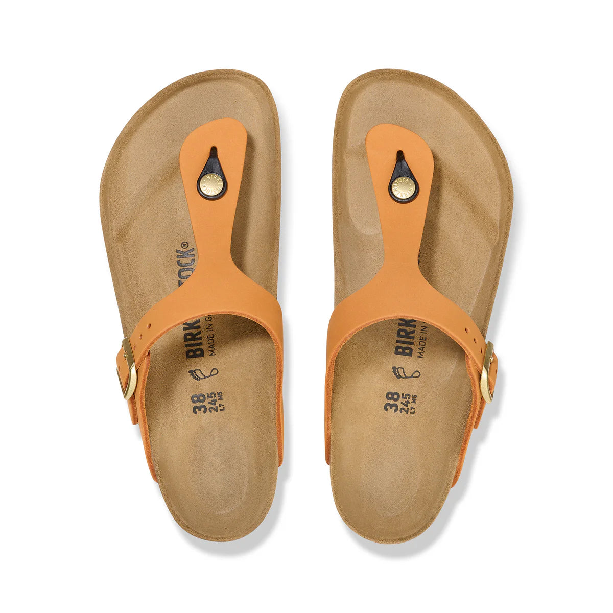 Gizeh - Burnt Orange Nubuck Leather