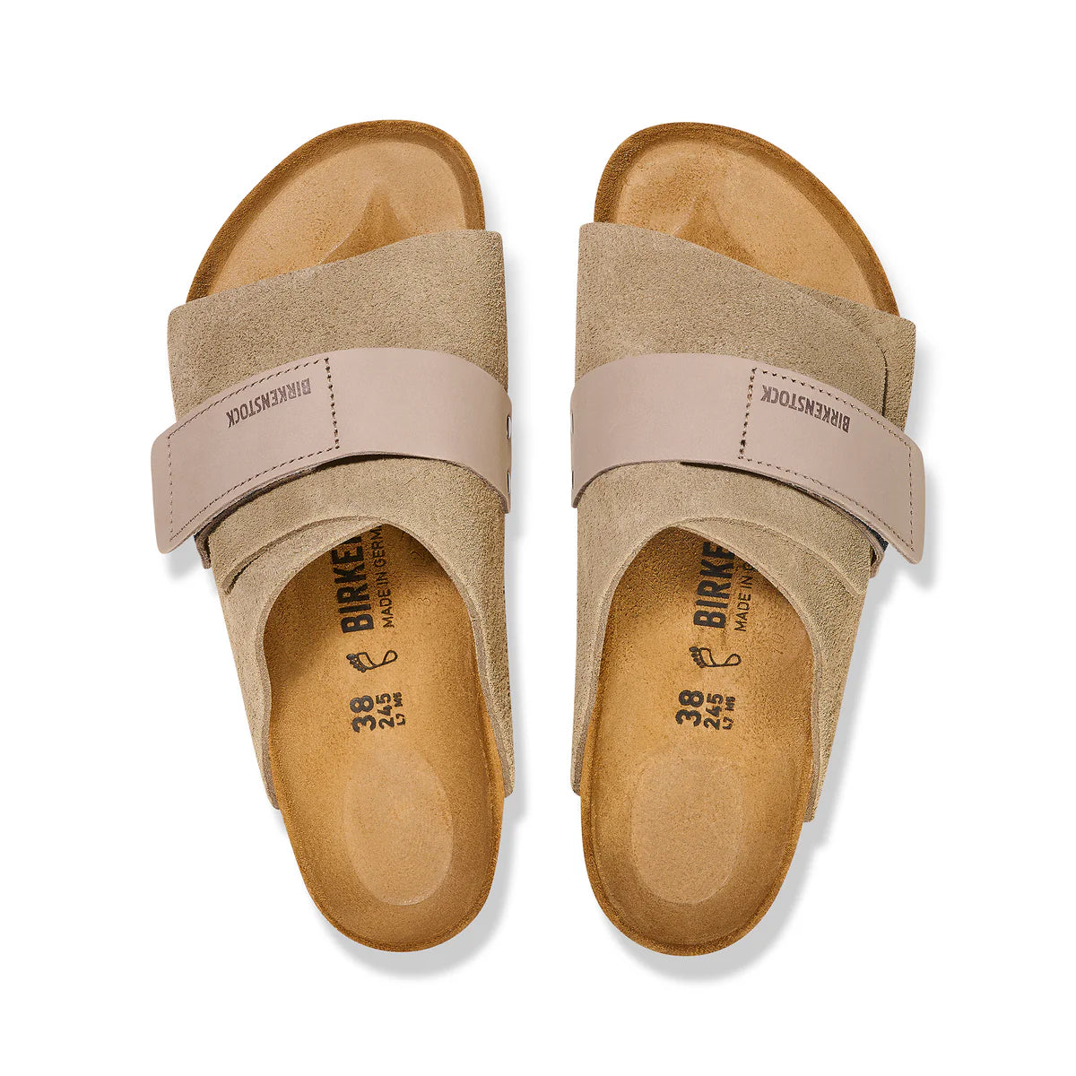 Kyoto Taupe Suede/Nubuck Leather