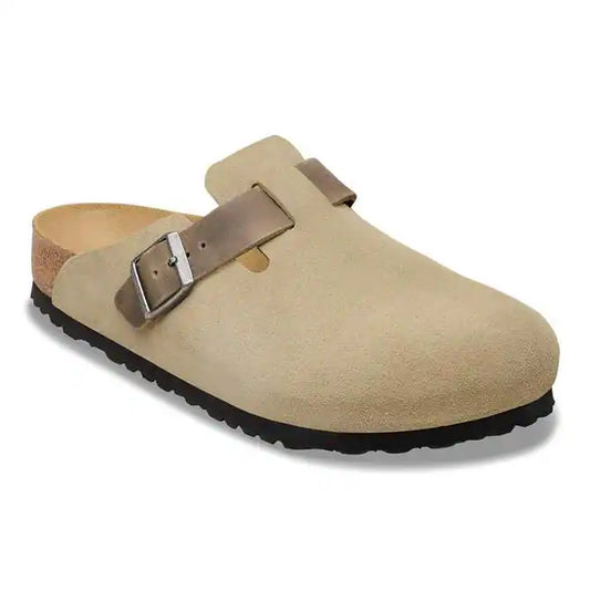 Boston - Faded Khaki Oiled Suede Leather