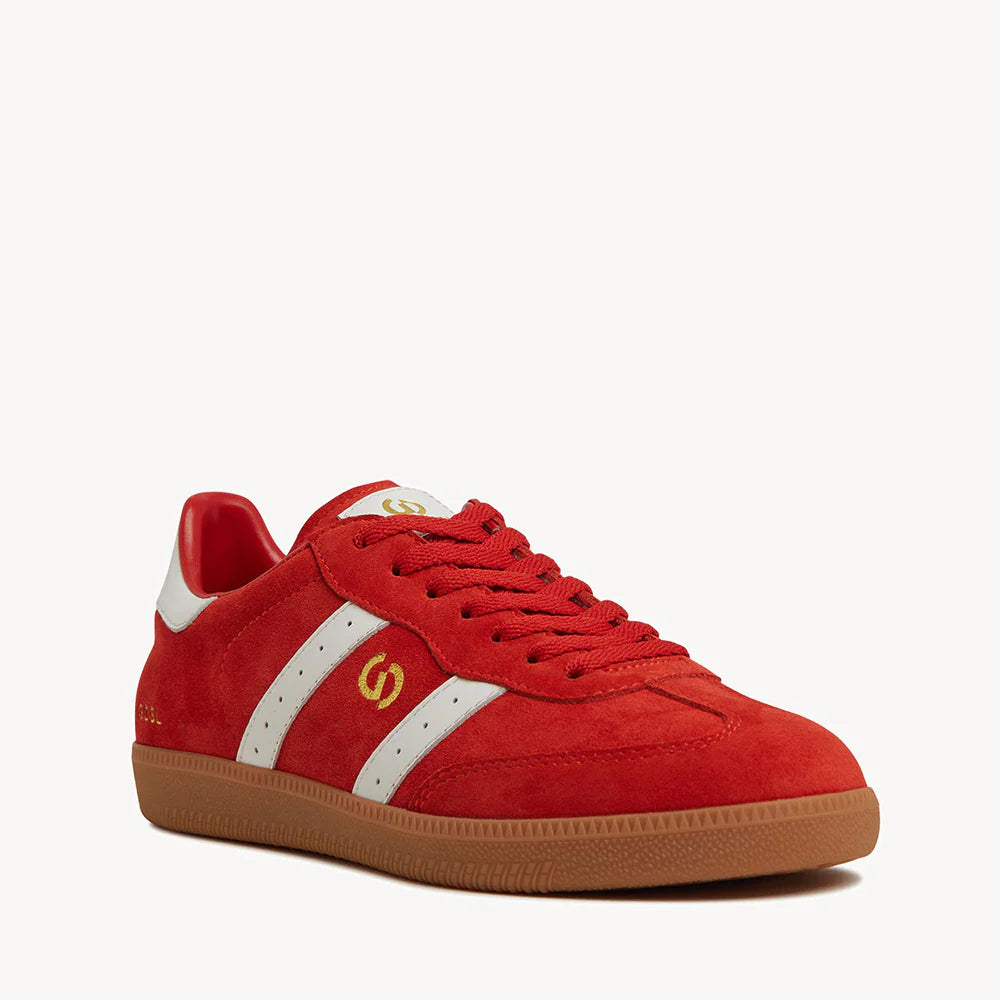 2001 Parrallel Aurora Red Suede/White Leather