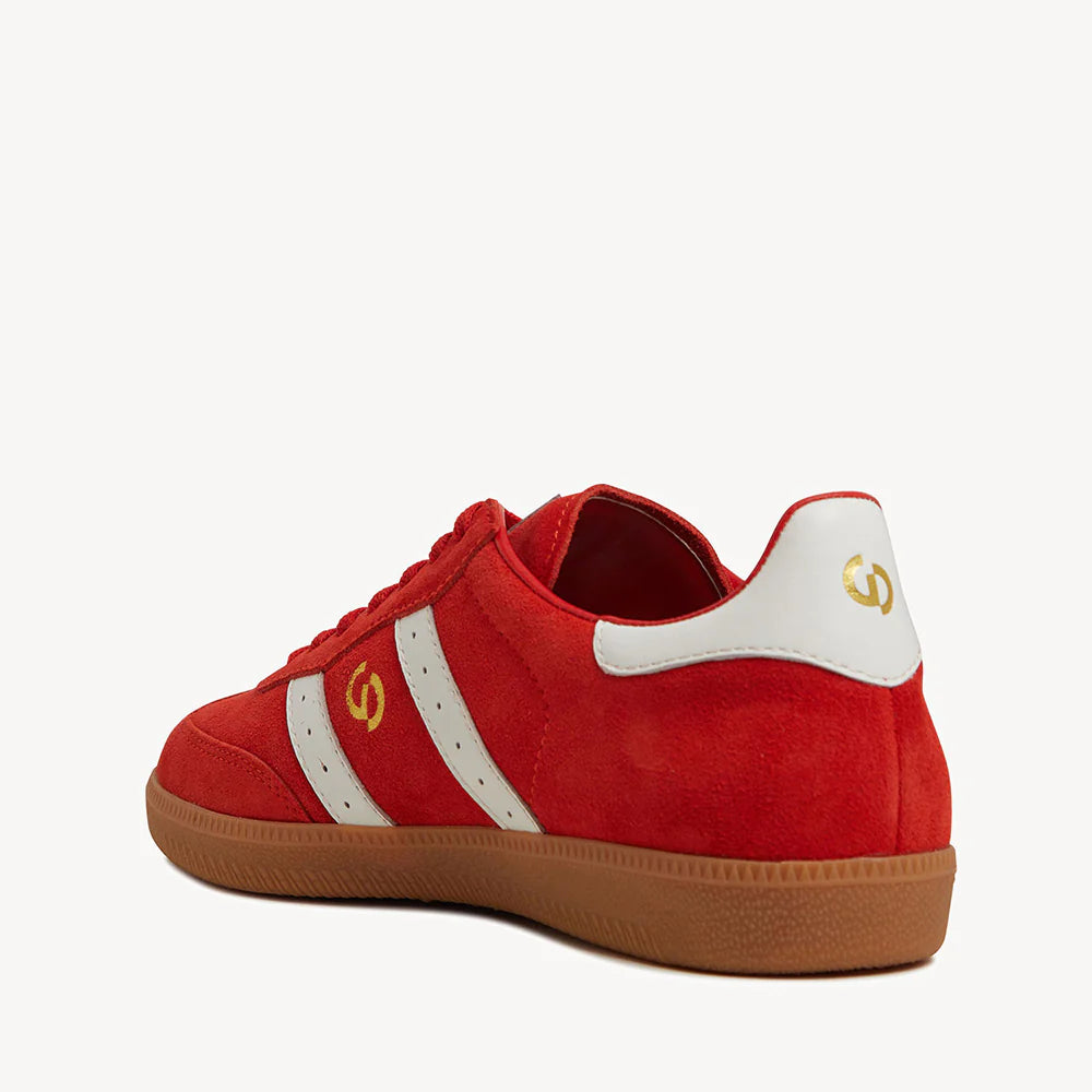 2001 Parrallel Aurora Red Suede/White Leather