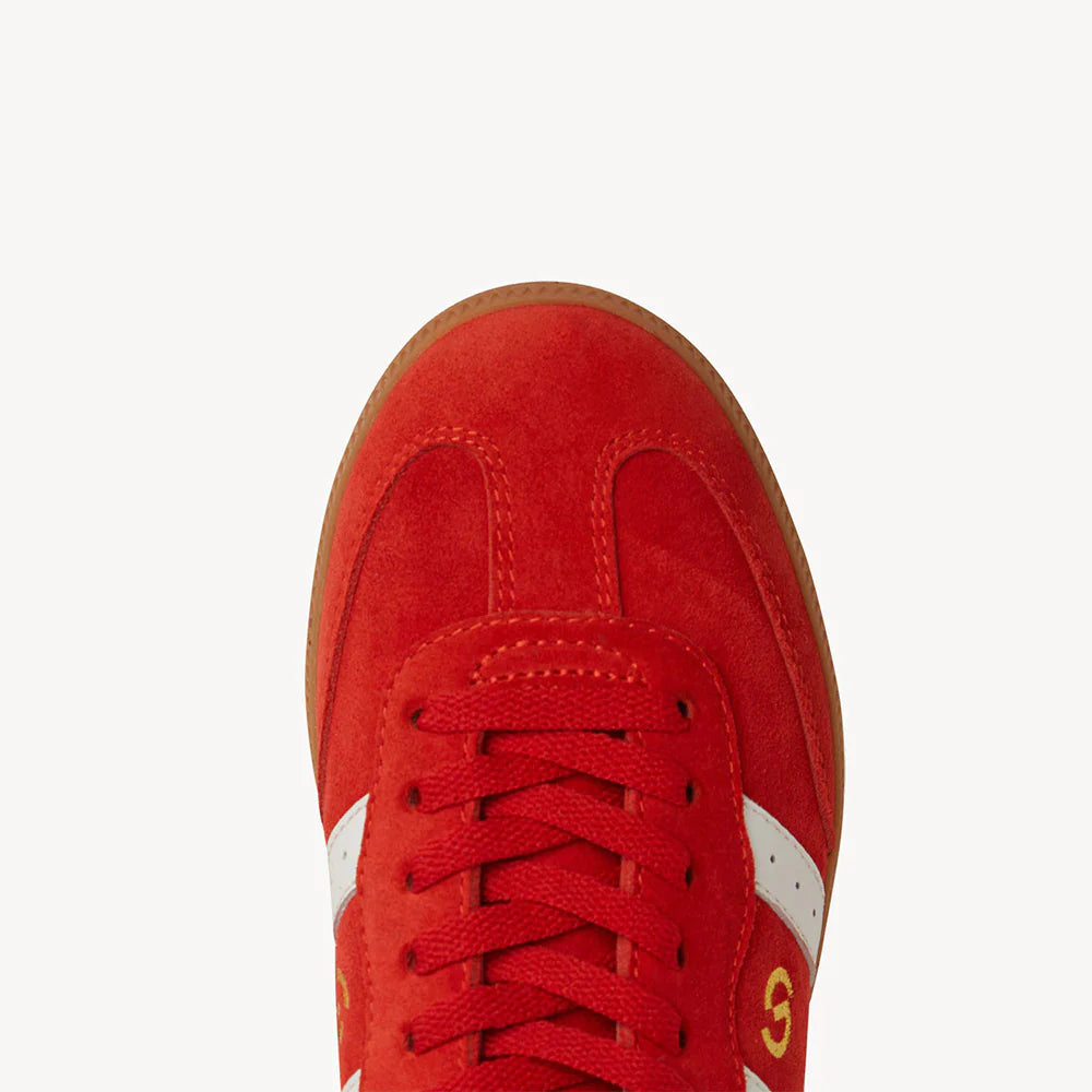 2001 Parrallel Aurora Red Suede/White Leather