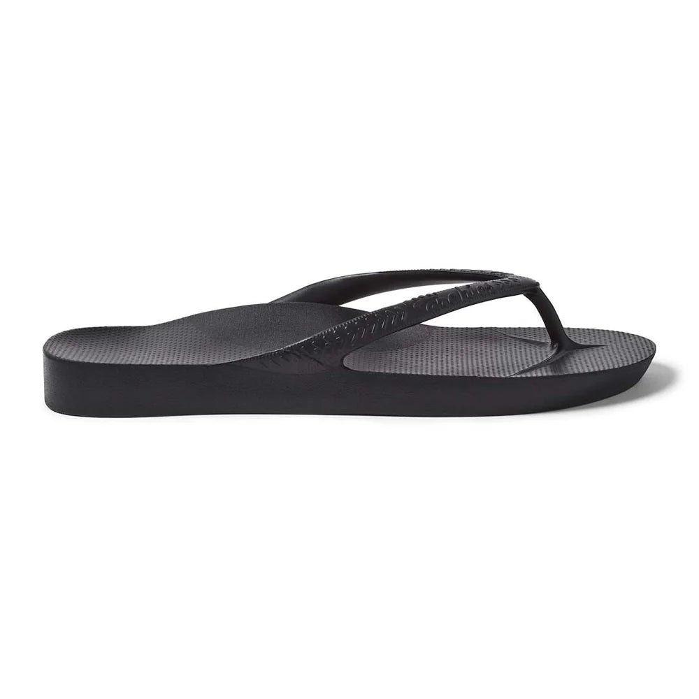 Arch Support Thongs - Black