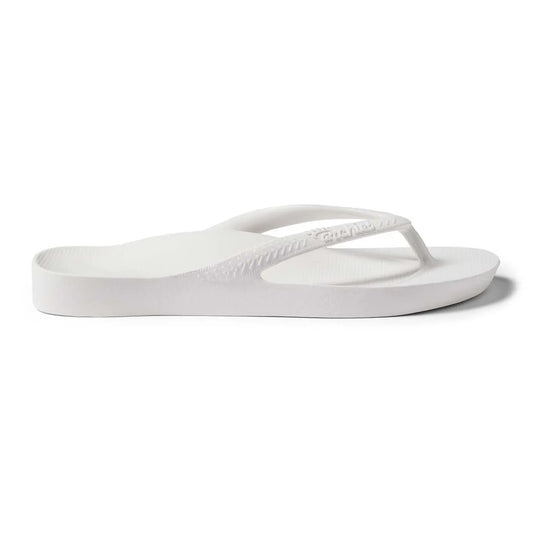 Arch Support Thongs - White