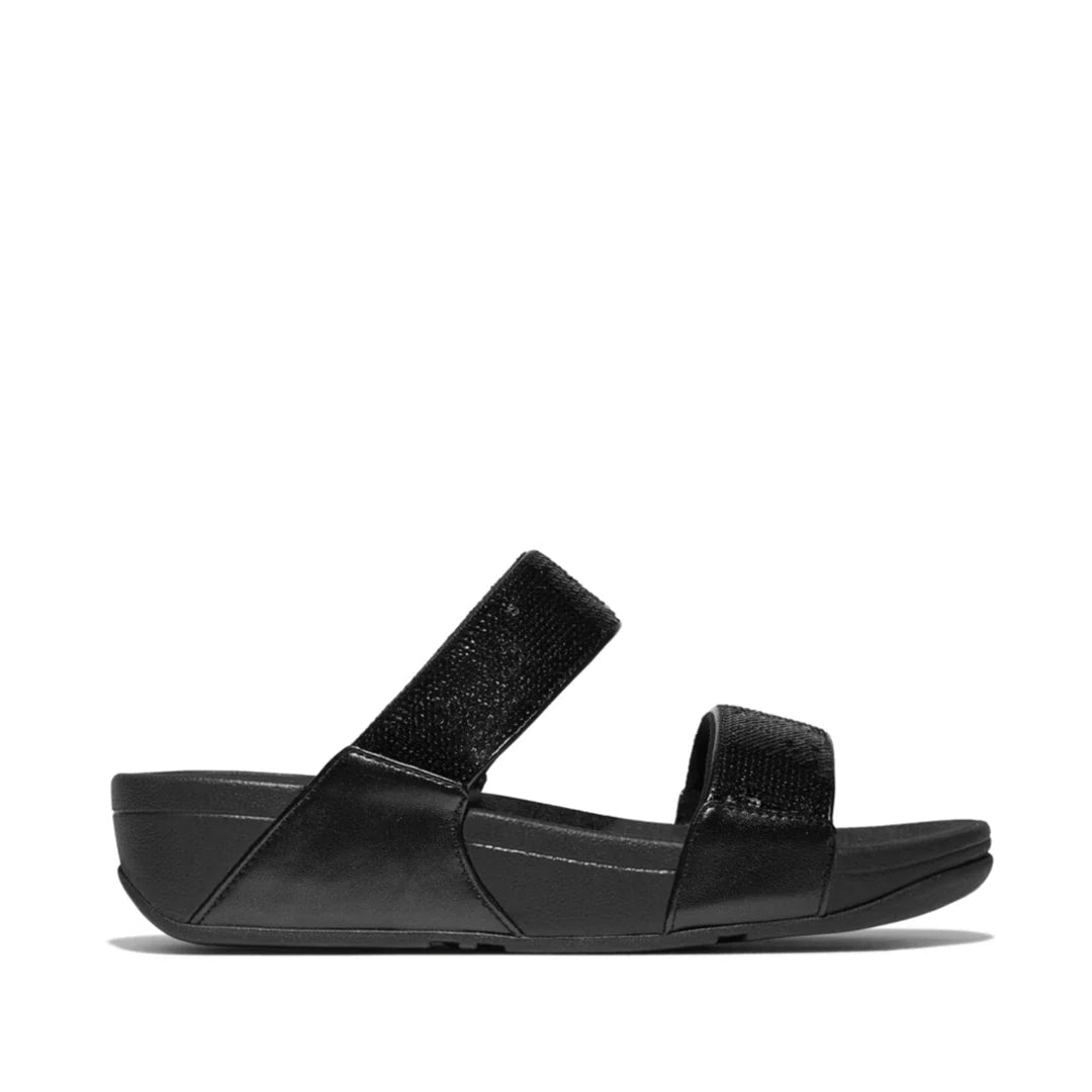 Lulu Sequin Slide Black