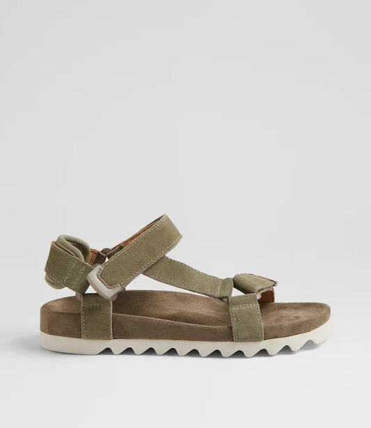 Sandal Tooth Wedge Sage/White