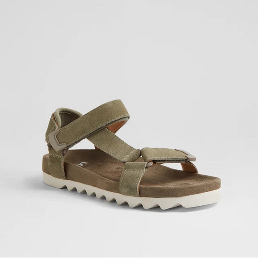 Sandal Tooth Wedge Sage/White
