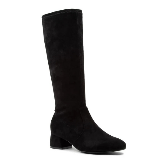 Zury W Black Stretch Microsuede