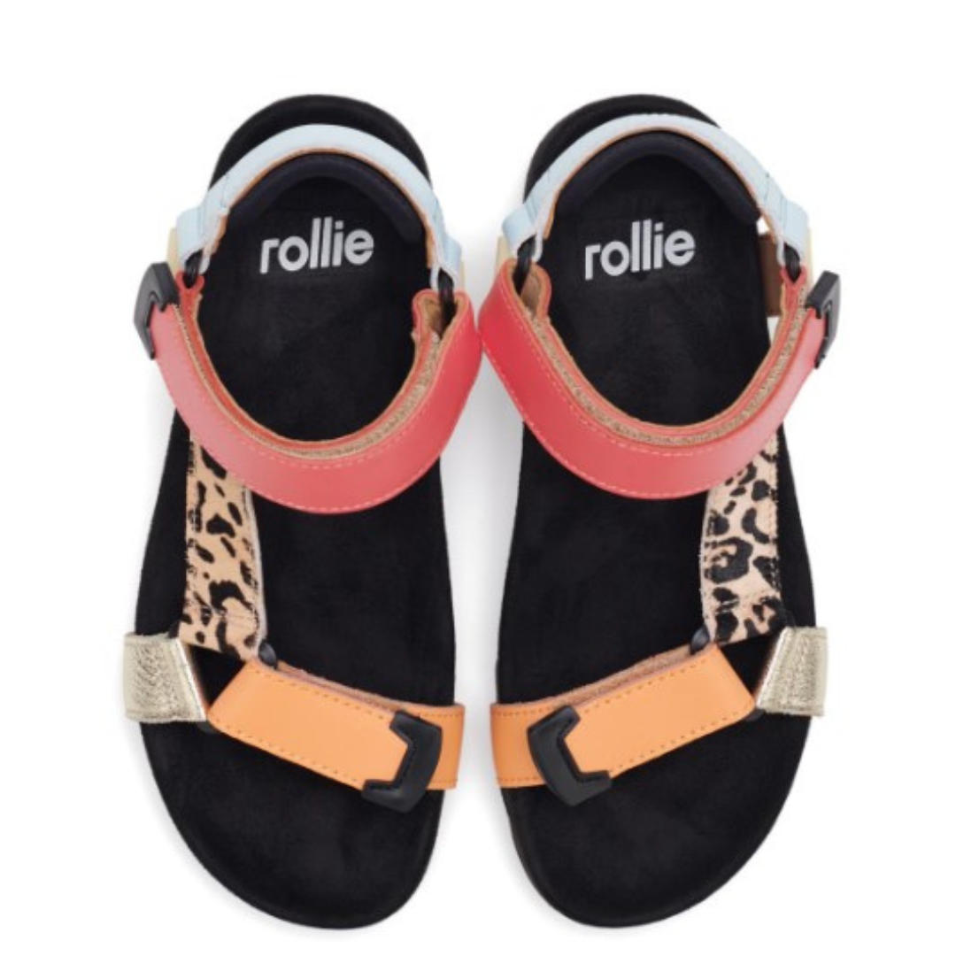 Sandal Tooth Wedge Multi Leopard