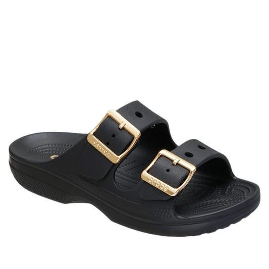 Saturday Metallic Buckle Sandal Black