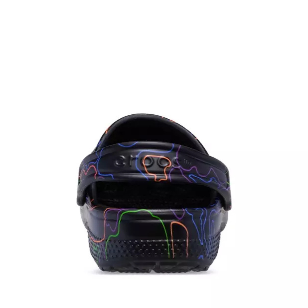 Toddler Classic Hi-Vis Camo Clog Black Multi