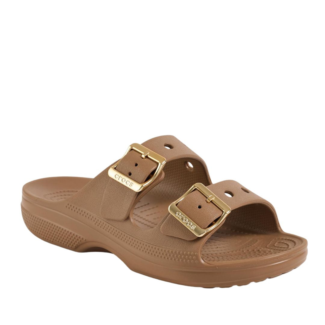Saturday Metallic Buckle Sandal Sepia