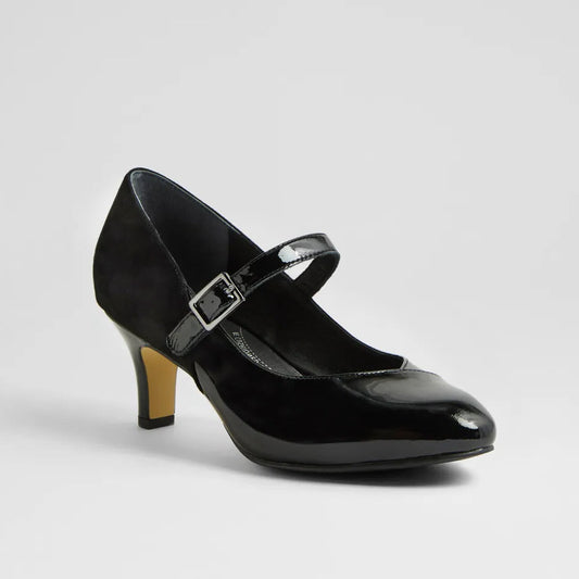 Trell Xw Black Patent Suede