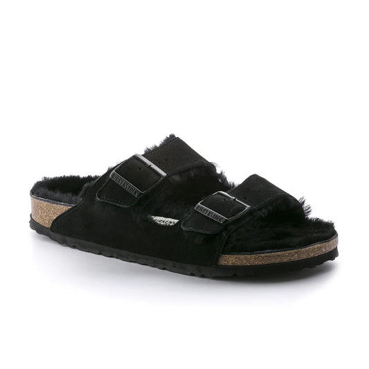 Arizona Shearling - Black Leather/Shearling