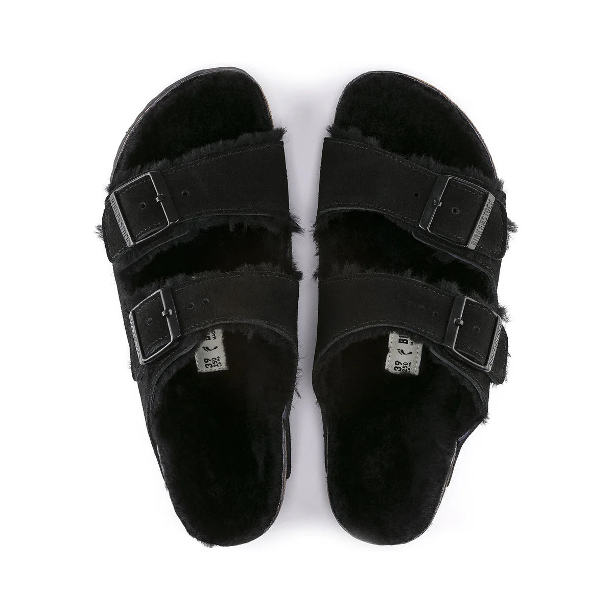 Arizona Shearling - Black Leather/Shearling