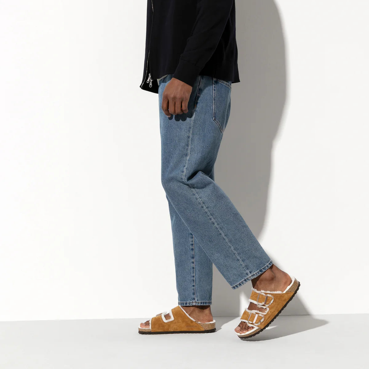 Arizona Shearling - Mink Suede Leather/Shearling