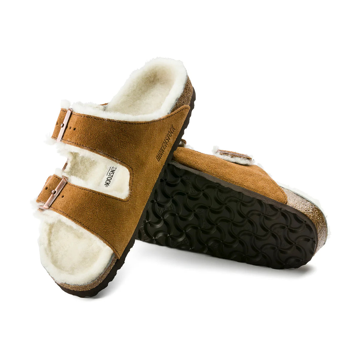 Arizona Shearling - Mink Suede Leather/Shearling